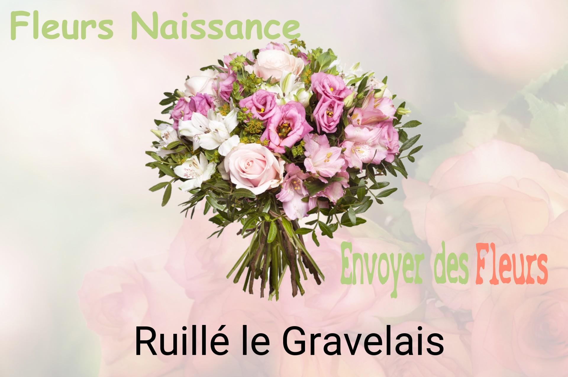 Bouquet de fleurs de naissance livré à Ruillé-le-Gravelais